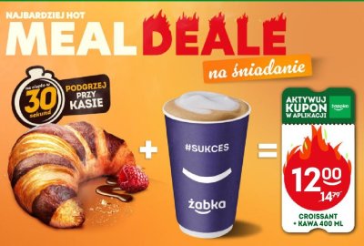 Croissant + Kawa 400 ml promocja w Żabka