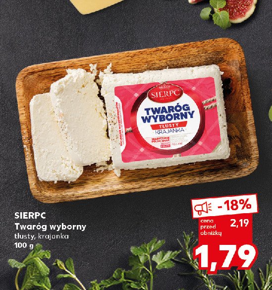 Twaróg wyborny tłusty Sierpc promocja