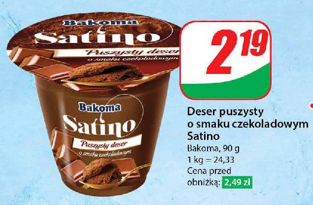 Deser czekoladowy BAKOMA SATINO CHOCO promocja w Dino