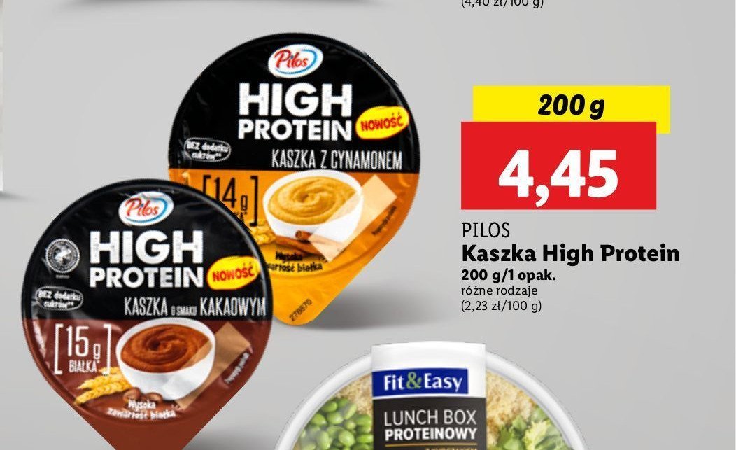 Kaszka o smaku kakaowym PILOS HIGH PROTEIN promocja