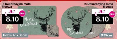 Dekoracyjna mata filcowa Ø 35 cm promocja w Woolworth