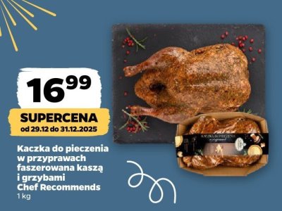 Kaczka do pieczenia w przyprawach z sosem malinowym i grzybami Chef Recommends promocja w Netto
