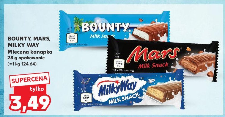 Baton lodowy Milky way milk snack promocja