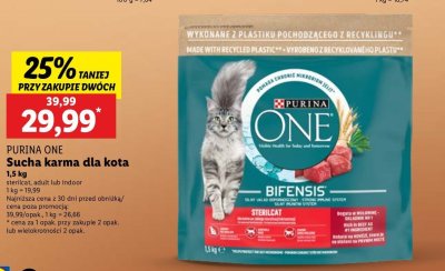 Karma dla kota indoor Purina one promocja