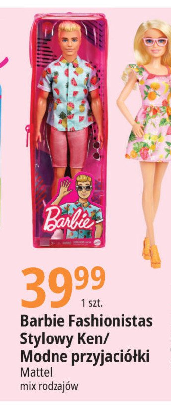 Stylowy ken Barbie fashionistas promocja
