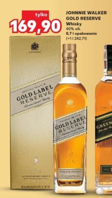 Whisky JOHNNIE WALKER GOLD RESERVE promocja w Kaufland