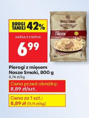 Pierogi z mięsem 800 g promocja w Biedronka