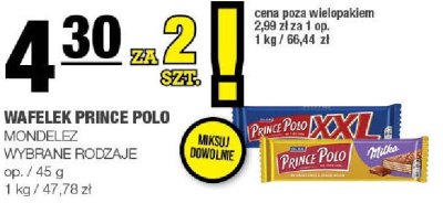 Wafelek Prince Polo Mondelez promocja w SPAR