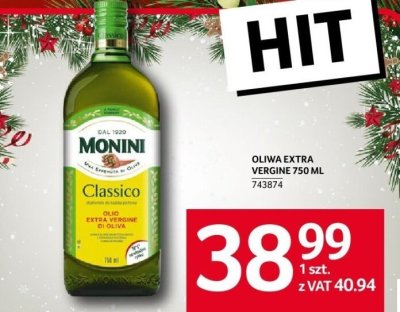 Oliwa extra vergine Monini Classico 750ml promocja w Selgros