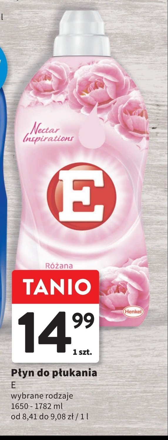 Płyn do zmiękczania tkanin różana łąka E nectar inspirations promocja w Intermarche