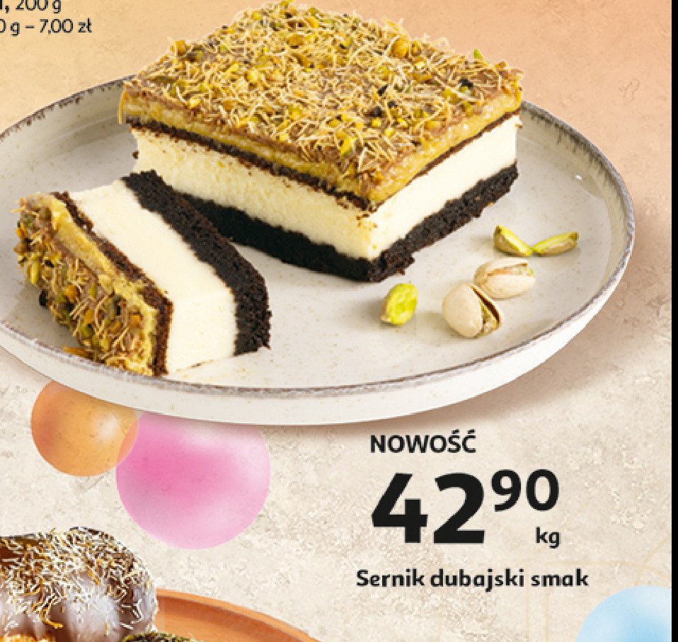 Sernik dubajski promocja w Auchan