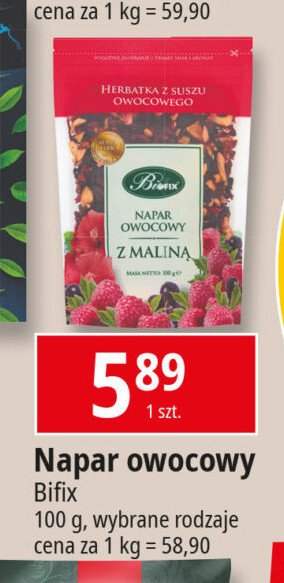 Napar owocowy z maliną Bifix napar owocowy promocja w Leclerc