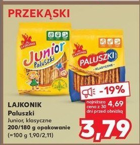 Paluszki Lajkonik junior paluszki promocja