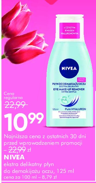 Płyn delikatny do demakijażu oczu Nivea visage demakijaż promocja w Super-Pharm