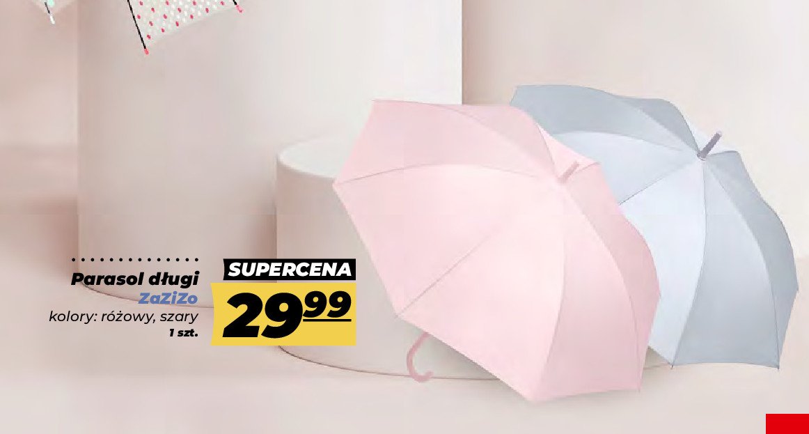 Parasol d艂ugi r贸偶owy ZAZIZO promocja