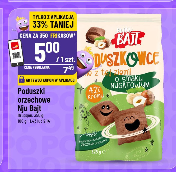 P艂atki poduszkowce nugatowe BRUGGEN NJU BAJT promocja
