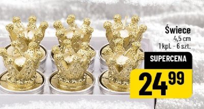 Świece 4,5 cm 1 kpl. - 6 szt. promocja w POLOmarket