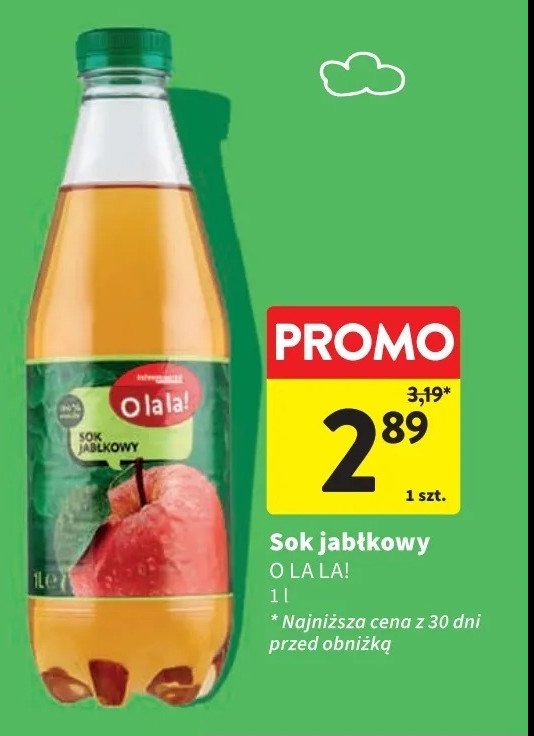 Sok jabłkowy O la la! promocja