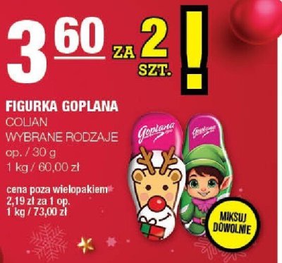 Figurka goplana Colian wybrane rodzaje promocja w SPAR