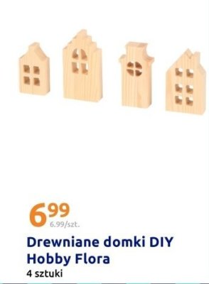 Drewniane domki DIY 4 sztuki promocja w Action