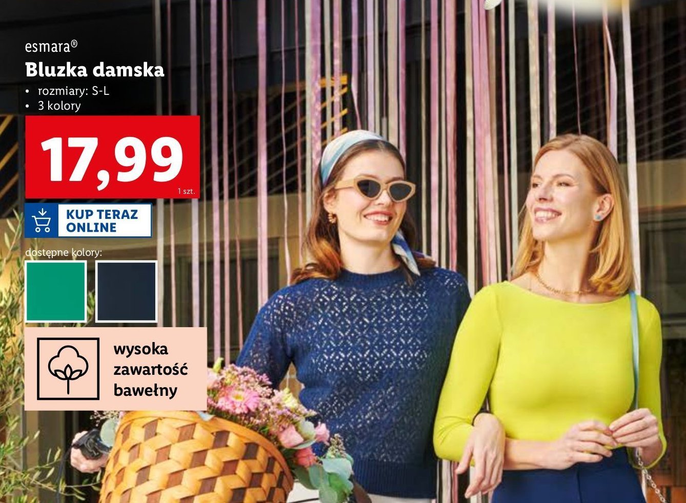 Bluzka damska rozm. s-l Esmara promocja w Lidl