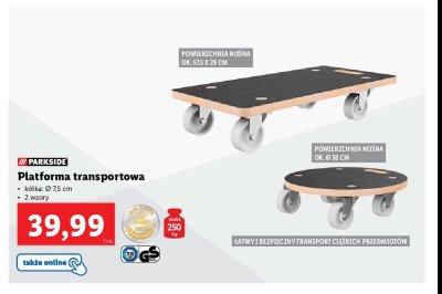 Platforma transportowa śr. 38 cm Parkside promocja