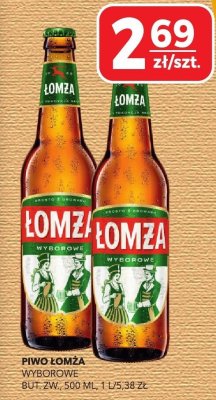 Piwo Łomza Wyborowe, But. Zw. 500 ml promocja w Top Market