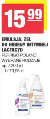 Emulsja do higieny intymnej Lactacyd promocja w SPAR