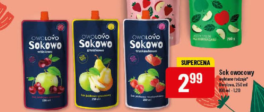 Sok jabłkowo-gruszkowy promocja