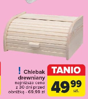 Chlebak drewniany promocja