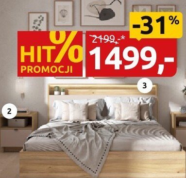 Kolekcja Delta - Łóżko LOZ/160/B promocja w Black Red White