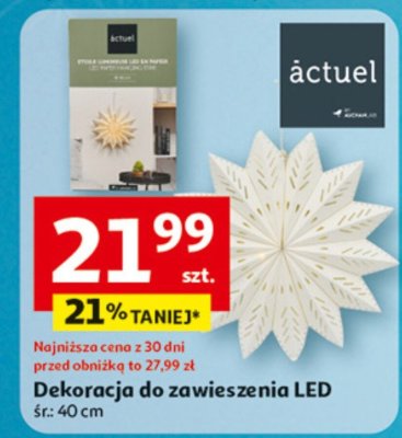 Dekoracja do zawieszenia LED promocja w Auchan