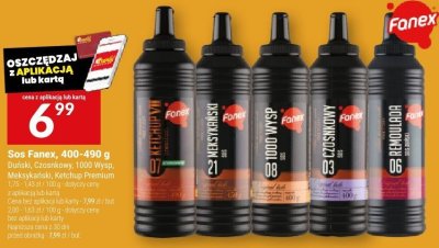 Sos Fanex różne rodzaje promocja w Twój Market