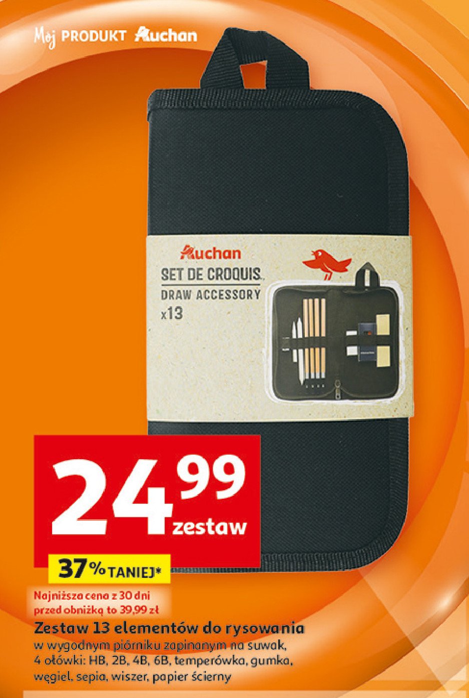 Zestaw do rysowania Auchan promocja