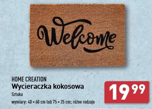 Wycieraczka kokosowa 75 x 25 cm Home creation promocja