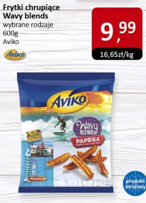 Frytki chrupiące Wavy blends wybrane rodzaje Aviko 600g promocja w Market Point