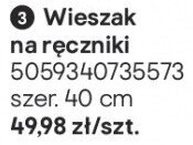 Wieszak na ręczniki Elland złoty 40 cm promocja w Castorama