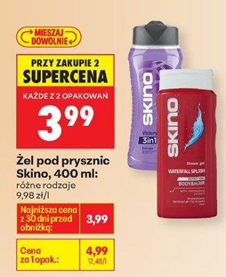 Żel pod prysznic Skino, 400 ml promocja w Biedronka