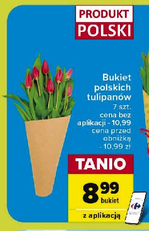 Bukiet tulipanow Carrefour promocja