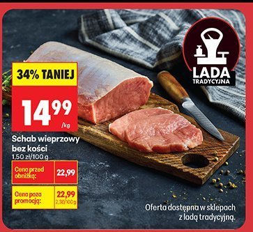Schab wieprzowy bez kości promocja w Biedronka