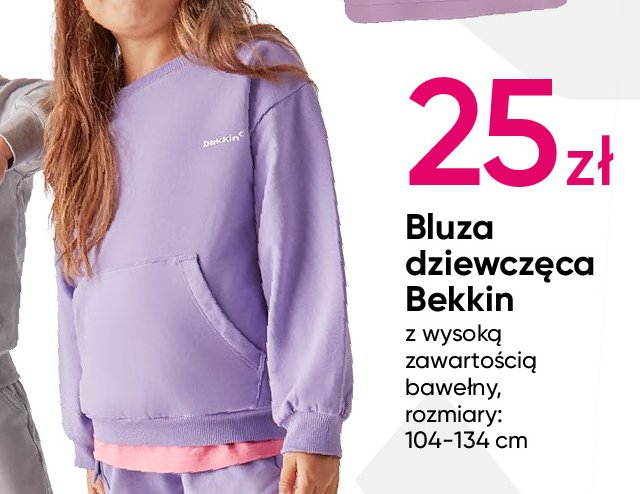 Bluza dziewczęca rozm. 104-134 cm Bekkin promocja