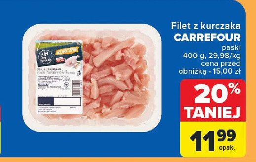 Filet z piersi kurczaka paski Carrefour promocja