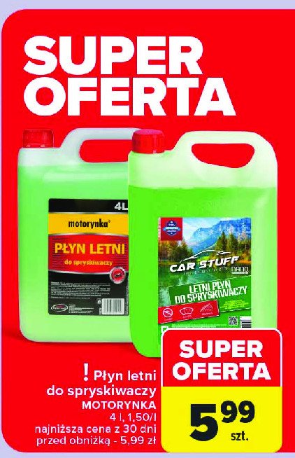 P艂yn letni do spryskiwaczy MOTORYNKA promocja