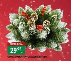Wianек bożonarodzeniowy jarzębina/szyszka promocja w bi1