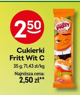 Cukierki Fritt Wit C promocja w Żabka