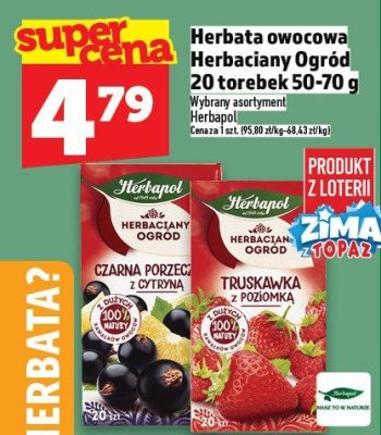 Herbata owocowa Herbaciany Ogród 20 torebek 50-70 g promocja w TOPAZ
