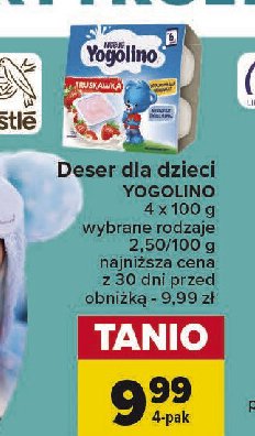Deserek truskawka Nestle yogolino (jogolino) promocja