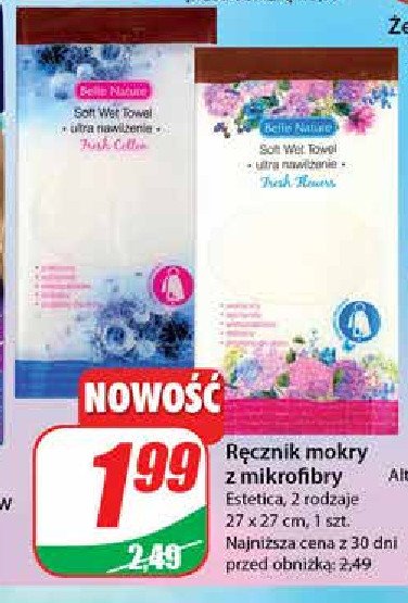 R臋cznik mokry z mikrofibry 27 x 27 cm Estetica promocja