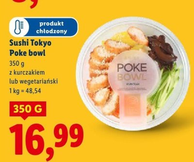 Poke bowl z kurczakiem Sushi Tokyo promocja w Lidl