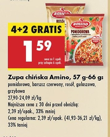 Barszcz czerwony Amino promocja w Biedronka